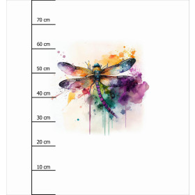 WATERCOLOR DRAGONFLY - Paneel (75cm x 80cm)  Baumwoll Webware