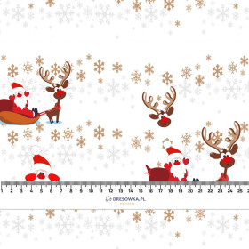 NIKOLAUS-GESPANN / weiß - Wasserabweisende Webware