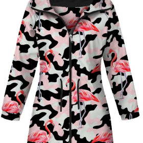 DAMENPARKA (ANNA) - CAMOUFLAGE FLAMINGOS - Nähset