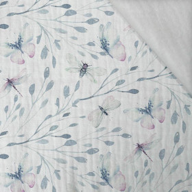 SCHMETTERLINGE MIX M. 3 (AQUARELL-SCHMETTERLINGE) - Baumwoll Musselin
