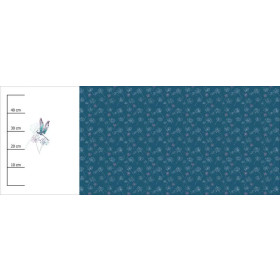 LIBELLE UND PUSTEBLUMEN (LIBELLEN UND PUSTEBLUMEN) - SINGLE JERSEY panoramisches Paneel (60cm x 155cm)