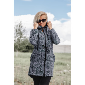 DAMENPARKA (ANNA) - ZAUBER DAMASCO m. 1 (ZAUBERSCHULE) / grau - Nähset