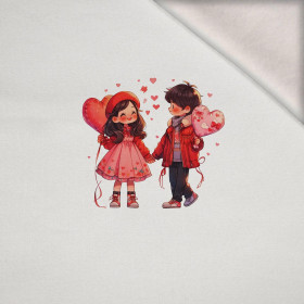 ANIME COUPLE M. 2 - Paneel (75cm x 80cm) Wintersweat angeraut mit Elastan ITY