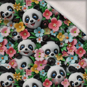 PANDY / BLUMEN M. 3 - Wintersweat angeraut mit Elastan ITY