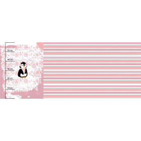 PINGUIN 2.0 / rose quartz - panoramisches Paneel (60 x 150cm)