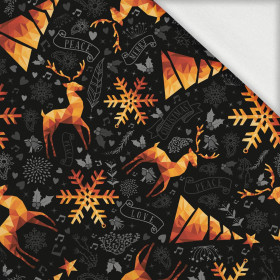 GOLDENE HIRSCHE / schwarz- Single Jersey mit Elastan ITY