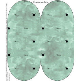"Beanie" Mütze - PRINCESS (minimal) / CAMOUFLAGE m. 2 (modern mint) / Größe nach Wahl