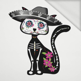 KATZE PEPITA (DIA DE LOS MUERTOS) - Paneel Sommersweat 75cm x 80cm