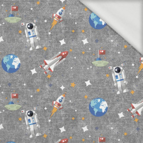 IM WELTRAUM m. 2 (WELTRAUMEXPEDITION) / ACID WASH Grau - Sommersweat