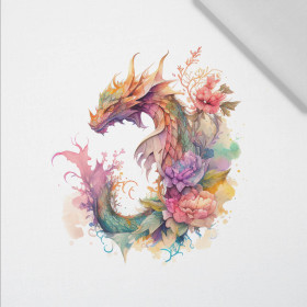 WATERCOLOR DRAGON MS. 2 - Paneel (60cm x 50cm)  Baumwoll Webware