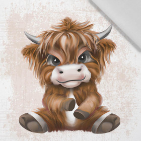 BABY BULL - Paneel (75cm x 80cm)  Baumwoll Webware