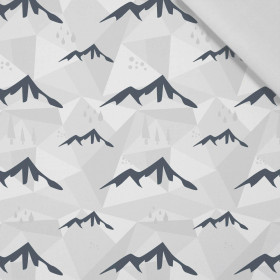 GEBIRGE (Adventure) / grau - Baumwoll Webware