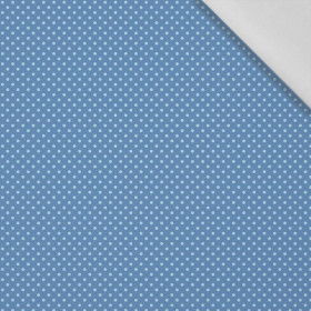 HELLBLAUE PUNKTE / BLAU (KÜRBISGARTEN) - Baumwoll Webware
