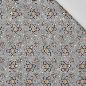 KOSMISCHE ATOME (WELTRAUMEXPEDITION) / ACID WASH GRAU - Baumwoll Webware