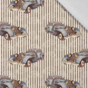 OLD CARS /STREIFEN M. 4 - Baumwoll Webware