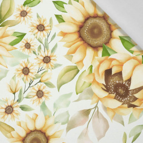 PASTELL-SONNENBLUMEN M. 3 - Baumwoll Webware