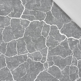 VERBRANNTE ERDE (weiß) / ACID WASH (grau) - Baumwoll Webware