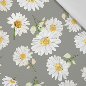 GÄNSEBLÜMCHEN M. 1 / grau - Baumwoll Webware