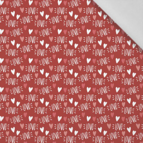 LOVE M. 2 / ROT (VERLIEBTE VÖGEL) - Baumwoll Webware