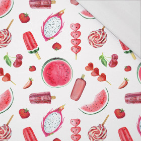 WASSERMELONEN MIX - bio single jerset mit Elastan Sommersweat