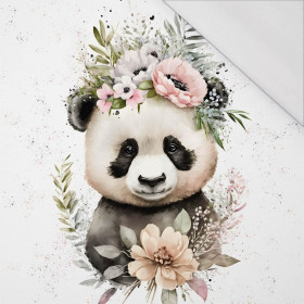 BABY PANDA - Panel (75cm x 80cm) SINGLE JERSEY PANEL