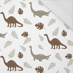 BRAUNE DINOSAURIER M. 3 - bio single jerset mit Elastan Sommersweat