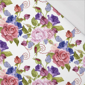 ROSEN BLUMEN MS. 2 (BLÜHENDE WIESE) - bio single jerset mit Elastan Sommersweat
