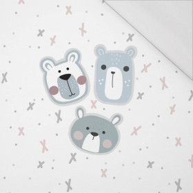 BÄREN / hellblau (STADTBÄREN) - SINGLE JERSEY panoramisches Paneel 