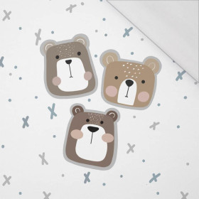 BÄREN / braun (STADTBÄREN) - SINGLE JERSEY panoramisches Paneel 