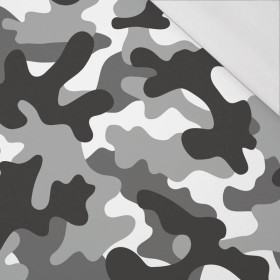 CAMOUFLAGE GRAU - bio single jerset mit Elastan Sommersweat