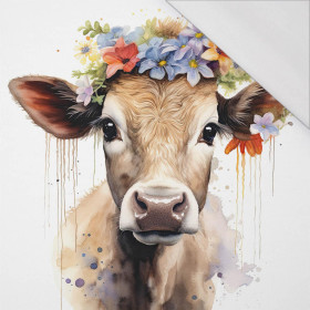 WATERCOLOR COW - Panel (75cm x 80cm) SINGLE JERSEY PANEL