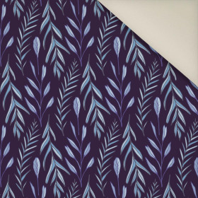BLAUE BLÄTTER m. 4- Polster- Velours