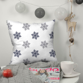 SCHNEEFLÖCKCHEN M. 5 (WINTERZEIT) / weiß - Baumwoll Webware