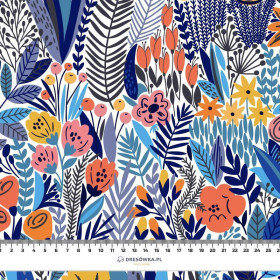 BUNTE WIESE - leichte Maschenware angeraut