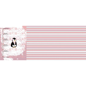 PINGUIN 2.0 / rose quartz - SINGLE JERSEY panoramisches Paneel 