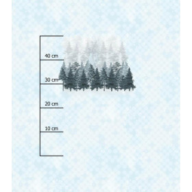 WALD (WINTER IM GEBIRGE) - Paneel 75cm x 80cm