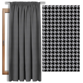 SCHWARZER HAHNENTRITT / grau - Single Jersey