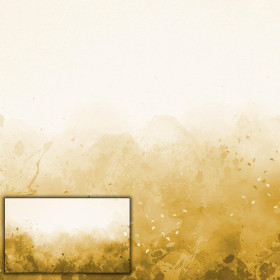 KLECKSE (gold-YELLOW) - panoramisches Paneel (95cm x 160cm)