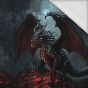 GOTHIC DRAGON - Paneel (75cm x 80cm) - Sommerswea tmit Elastan ITY