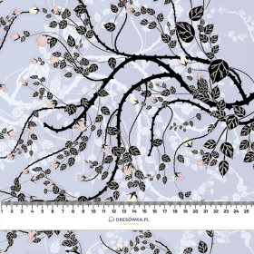 ROSEN Ms. 4 (grau) - Viskose Webware