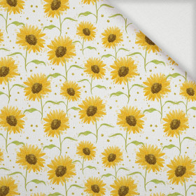 SONNENBLUMEN (SÜßE HÄSCHEN) - Webware für Tischdecken