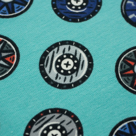 SCHILDE (WIKINGER) / aqua - Single Jersey TE210