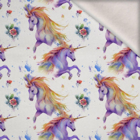 FAIRY WORLD wz.14 (UNICORN) - Wintersweat angeraut mit Elastan ITY