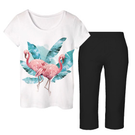 PYJAMAS-T-SHIRT "LINDA" - FLAMINGOS Ms. 2 - Nähset