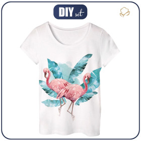 PYJAMAS-T-SHIRT "LINDA" - FLAMINGOS Ms. 2 - Nähset