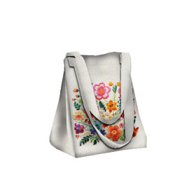 XL Tasche mit Utensilientasche 2 in 1 - FLOWERS 3D WZ. 17 - Nähset