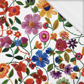 FLOWERS 3D M. 1 - Wintersweat angeraut mit Elastan ITY