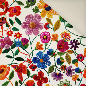 FLOWERS 3D M. 1- Polster- Velours