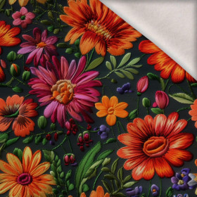 FLOWERS 3D M. 2 - Wintersweat angeraut mit Elastan ITY