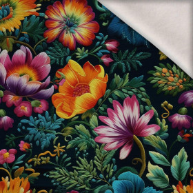 FLOWERS 3D M. 4 - Wintersweat angeraut mit Elastan ITY